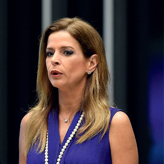 Claudia Cruz, esposa do ex presidente da Câmara, Eduardo Cunha (Foto: EVARISTO SA/AFP)