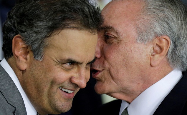 Imagens mostram entrega de propina a indicados de Temer e Aécio