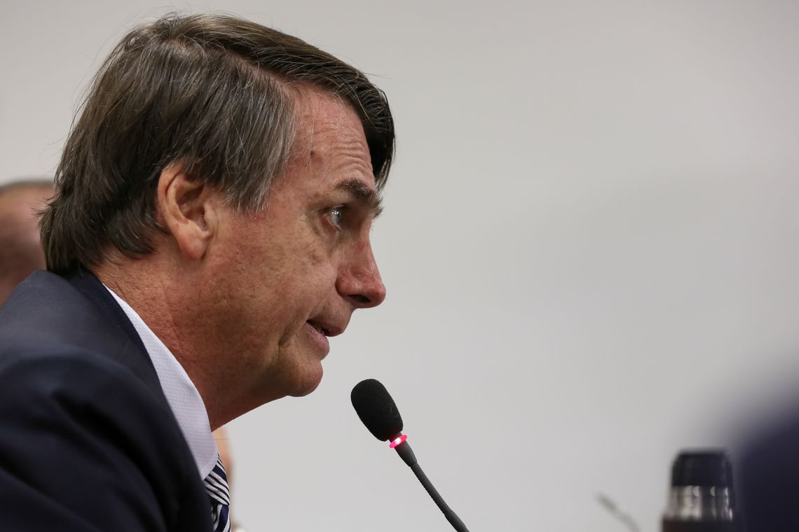 Presidente da República, Jair Bolsonaro, durante Reunião do Conselho de Governo