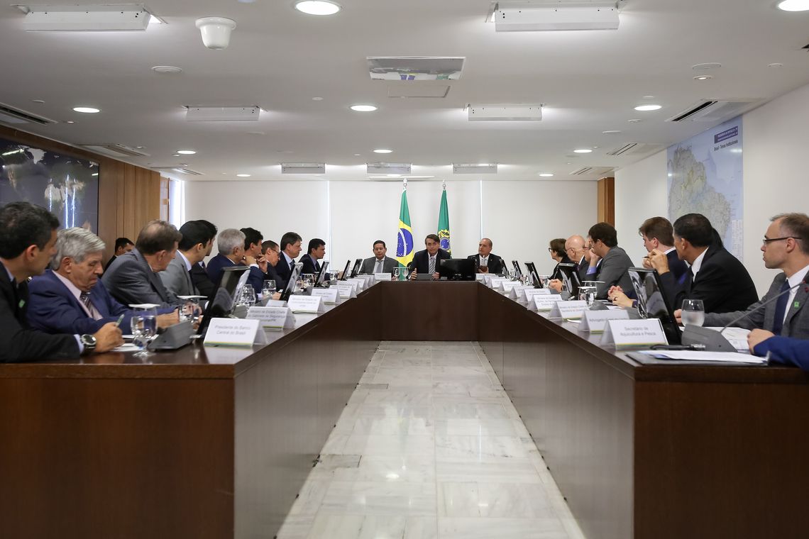 Presidente da República, Jair Bolsonaro, durante Reunião do Conselho de Governo