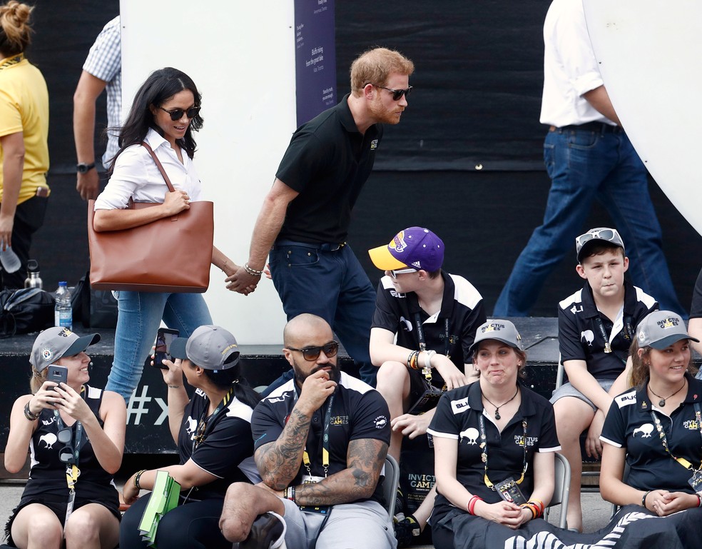 Príncipe Harry e Meghan Markle fazem primeira aparição pública durante o Invictus Games, em Toronto (Foto: REUTERS/Mark Blinch)