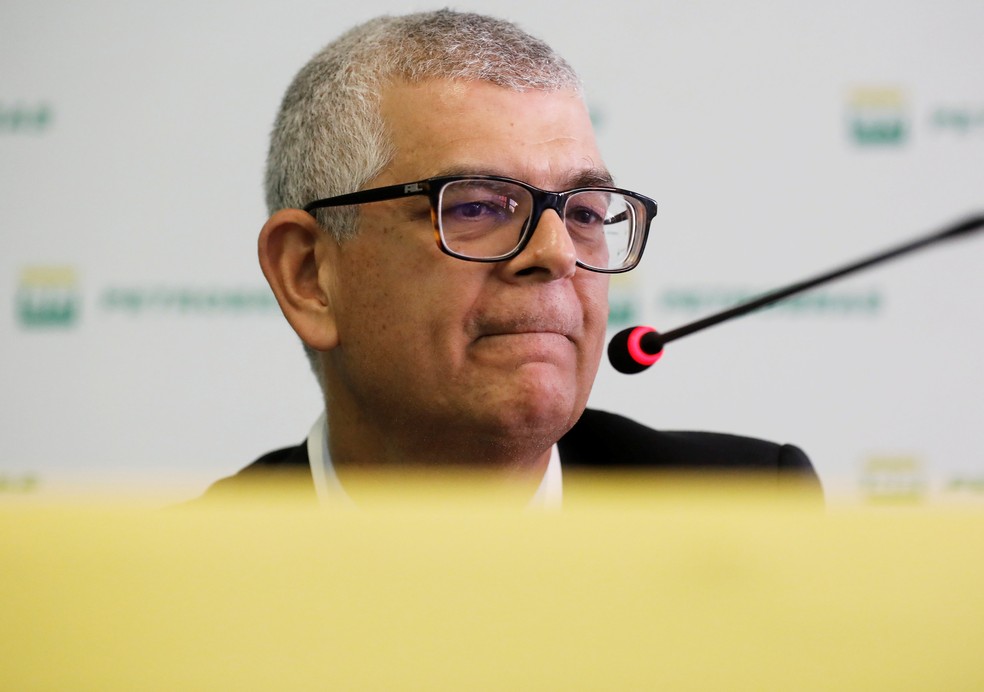 Ivan Monteiro, presidente da Petrobras, durante coletiva â?? Foto: Nacho Doce/Reuters