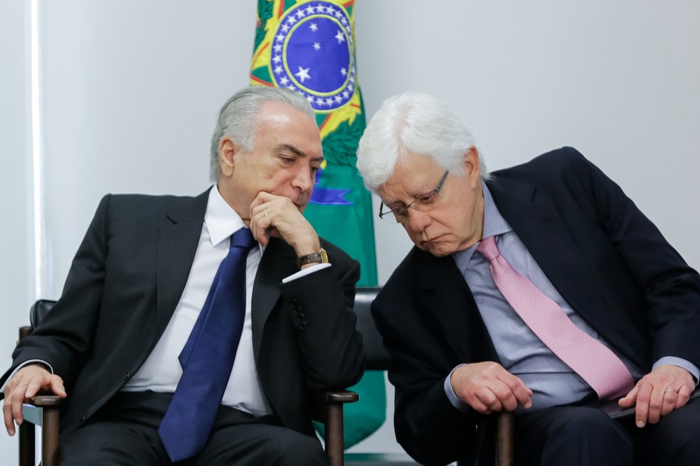 Michel Temer e Moreira Franco em dezembro de 2016 â?? Foto: Marcos Corrêa/PR