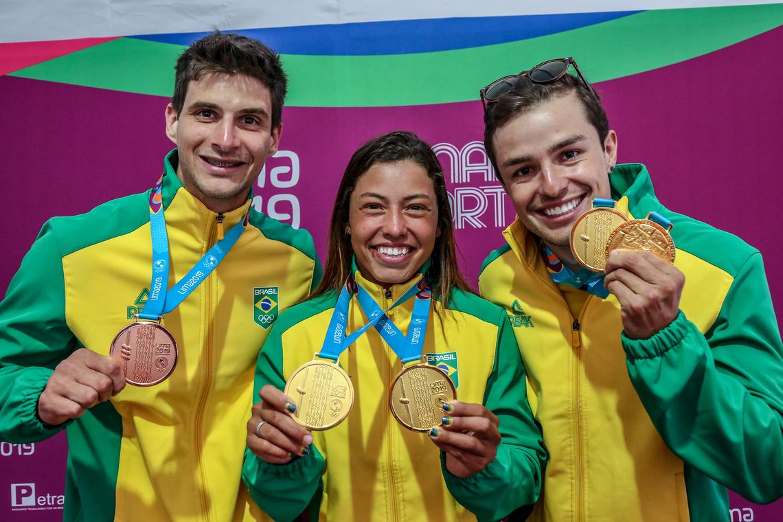 Ana Sátila, Felipe Borges e Pedro Gonçalves conquistam medalhas na canoagem no Pan