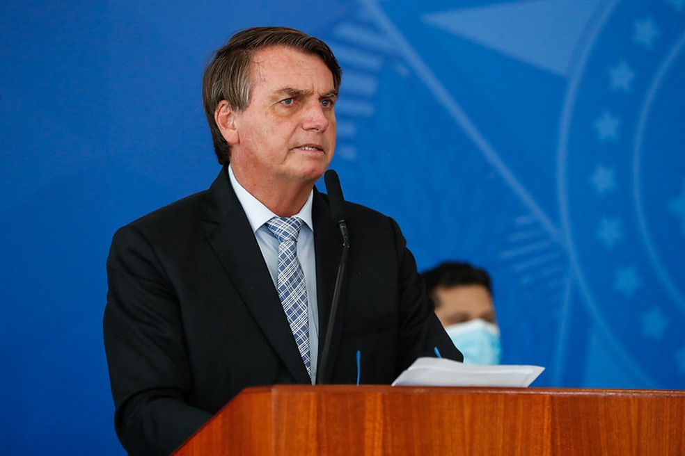 Presidente Jair Bolsonaro durante cerimônia em Brasília na semana passada — Foto: Alan Santos/PR