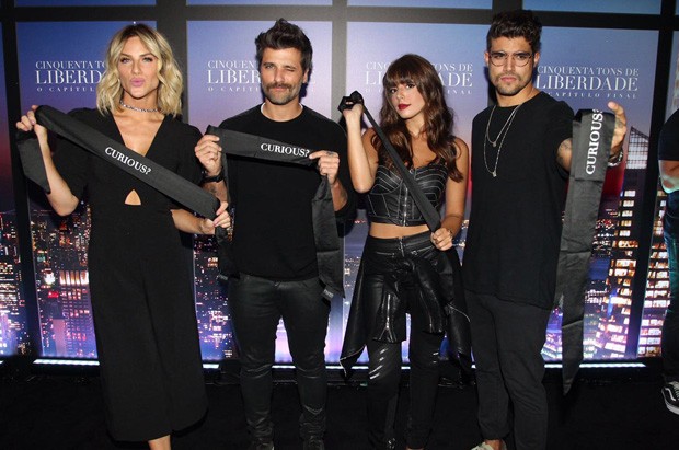 Giovanna Ewbank, Bruno Gagliasso, Giovanna Lancellotti e Caio Castro (Foto: Brazil News)