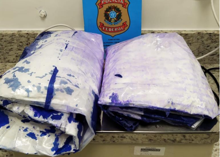 A droga estava escondida no forro das malas | Foto: Divulgação | Polícia Federal - Foto: Divulgação | Polícia Federal