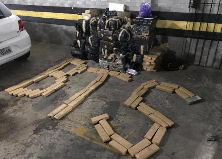 Os tabletes de maconha pesavam 600 kg - Foto: DivulgaÃ§Ã£o I SSP
