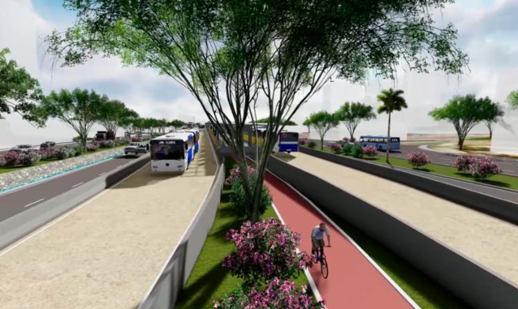 SimulaÃ§Ã£o mostra como vai funcionar os corredores exclusivos do BRT em Salvador - Foto: DivulgaÃ§Ã£o | Secom