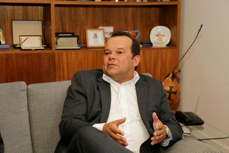 Geraldo Jr. reafirmou ao A TARDE sua pretensão de aproximar a CMS da população - Foto: Gilberto Junior | Ag. A TARDE