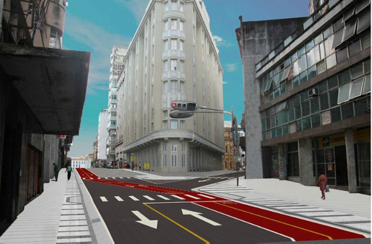 Rua Chile passa por projeto de requalificaÃ§Ã£o, conforme mostra a projeÃ§Ã£o - Foto: DivulgaÃ§Ã£o | Gov-BA