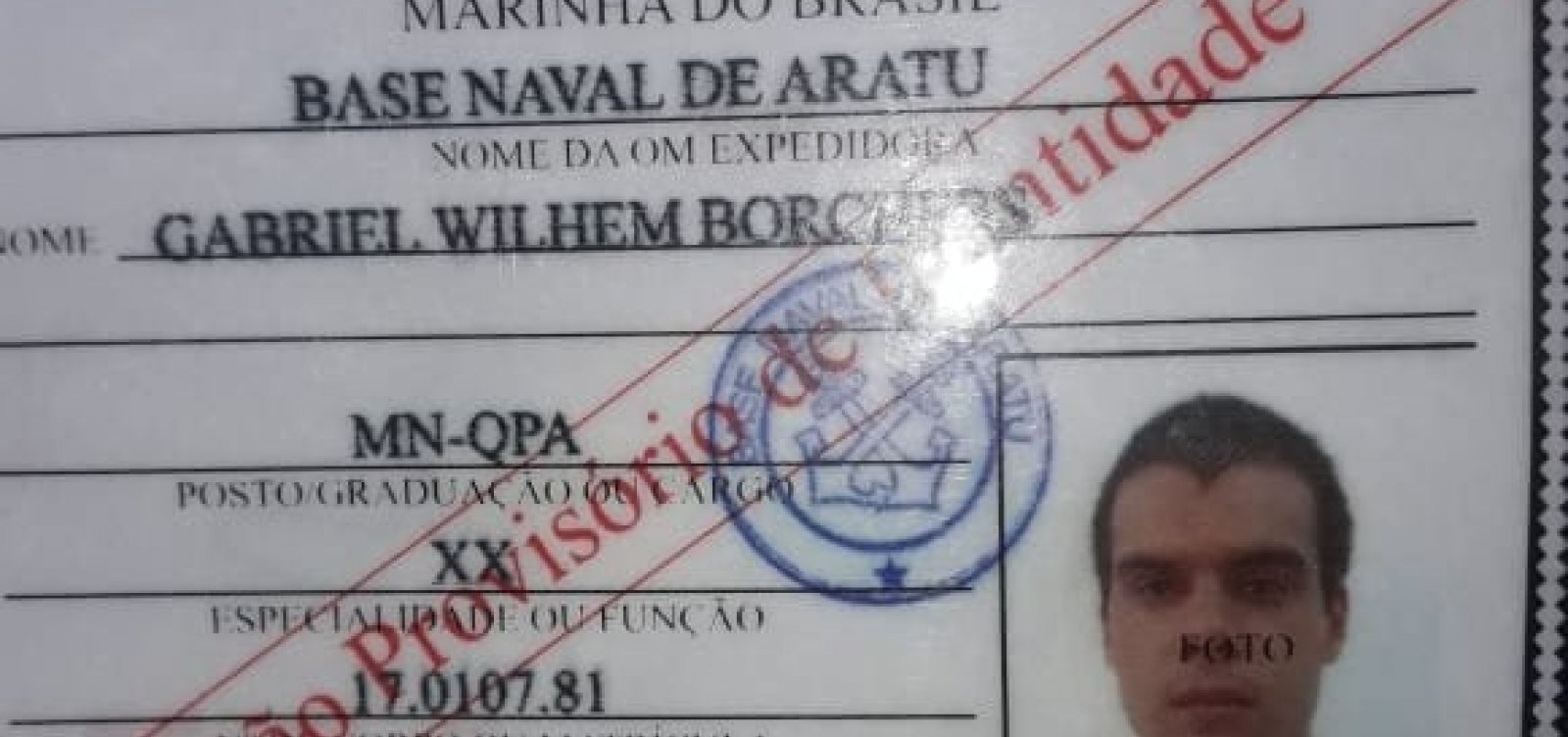 [Marinha prende militar que desapareceu de base naval com fuzil]