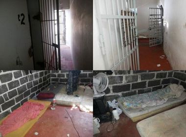 Caetité: Presidiários serram grades da carceragem e fogem de delegacia local