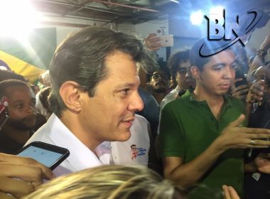 Em Salvador, Haddad comenta crescimento em pesquisas: Ninguém gosta de mentiroso e frouxo