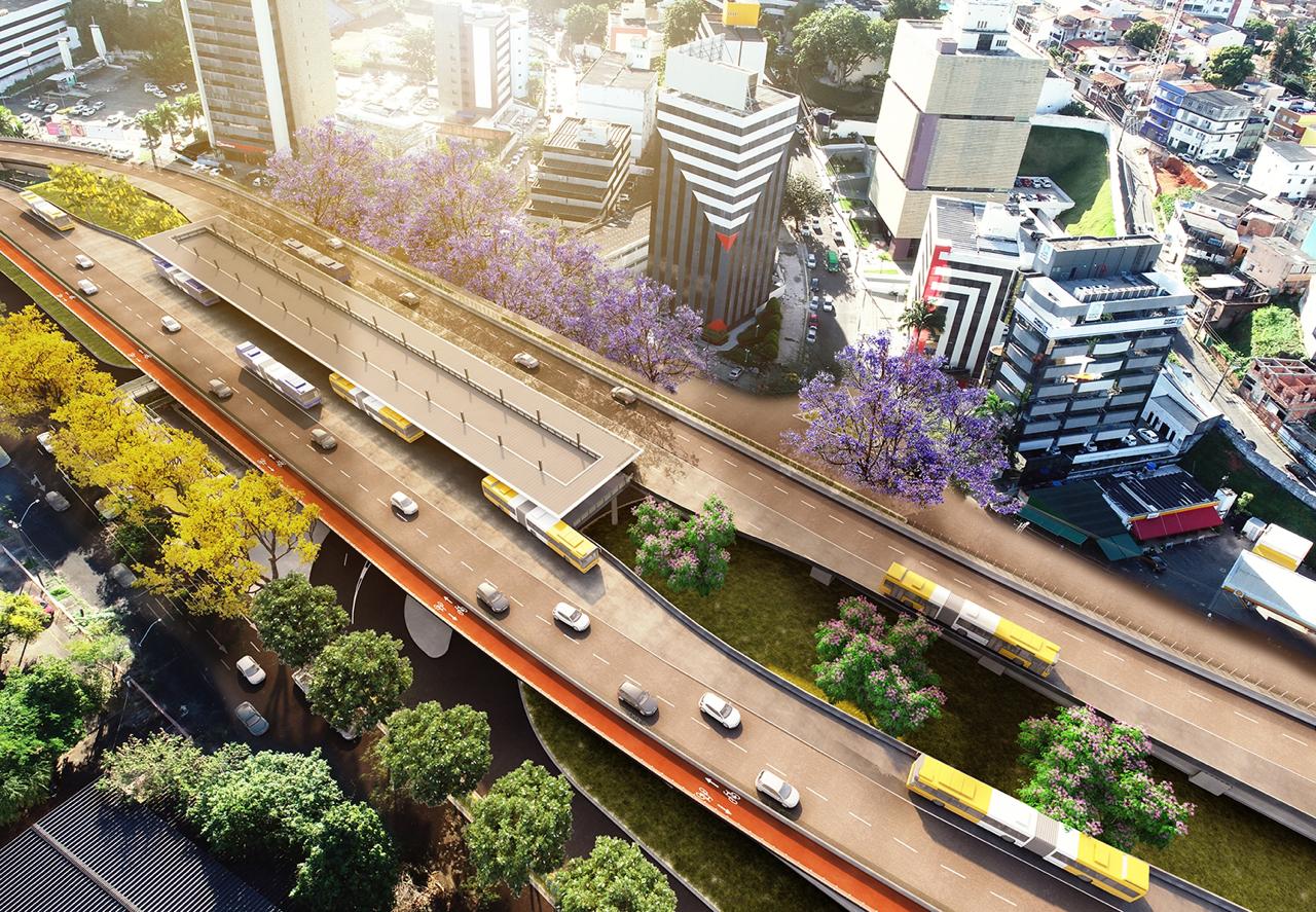 Resultado de imagem para Mais uma etapa para a construÃ§Ã£o da EstaÃ§Ã£o Cidadela do BRT comeÃ§a amanhÃ£