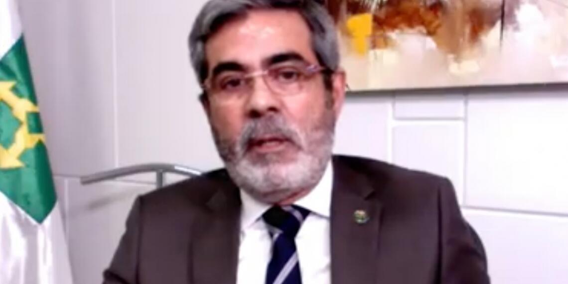 Presidente da associação de médicos peritos, Luiz Carlos Argolo. Foto: Captura/Youtube