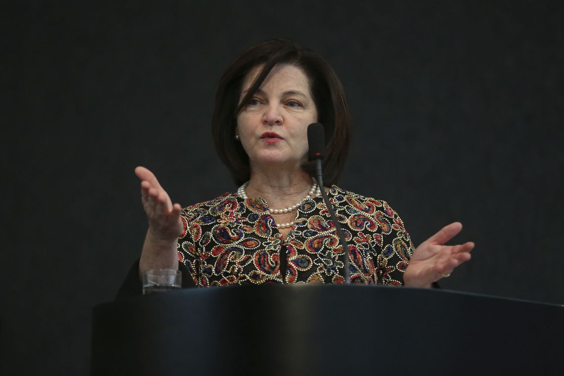 A procuradora-geral da República, Raquel Dodge, fala durante o VI Seminário de Planejamento Estratégico Sustentável do Poder Judiciário.