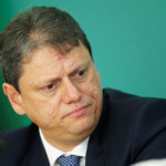 Brazil’s Infrastructure Minister Tarcisio Freitas attends a news conference in Brasilia, Brazil April 16, 2019. REUTERS/Adriano Machado