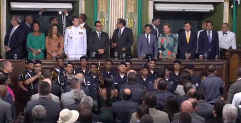 Câmara de Salvador reabre trabalhos após recesso e suplentes de ex-vereadores eleitos deputados tomam posse â?? Foto: Reprodução/TV Câmara