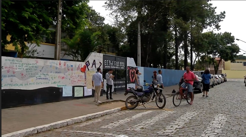 A maior parte dos estudantes feridos no massacre ainda não voltou a estudar na Raul Brasil â?? Foto: Reprodução/TV Diário