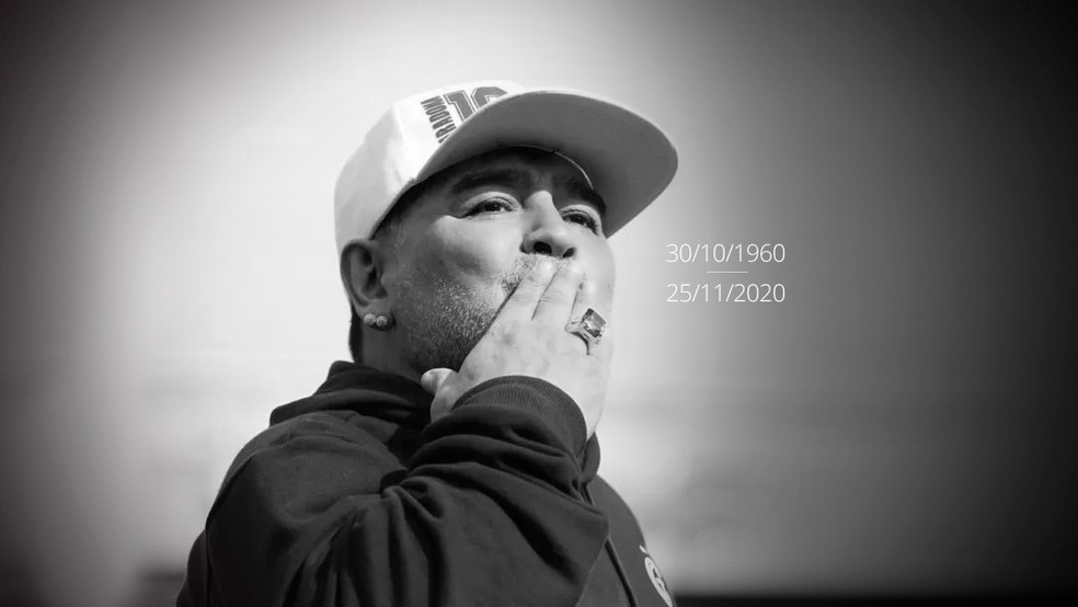 Carrossel luto Maradona — Foto: Globo