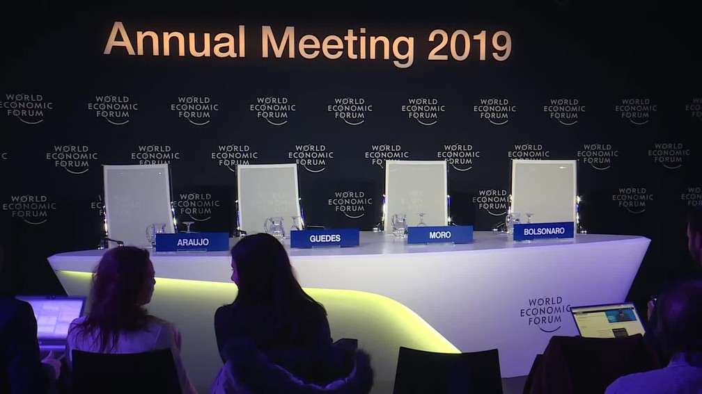 Mesa coletiva Davos coletiva cancelada â?? Foto: Reprodução/GloboNews