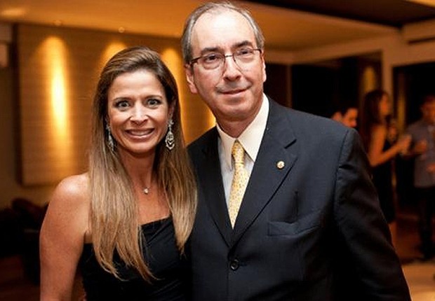 O presidente da Câmara dos Deputados, Eduardo Cunha, e sua mulher Cláudia Cordeiro Cruz em evento no Rio de Janeiro (Foto: Reprodução/Facebook)