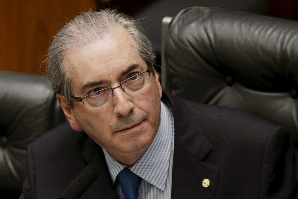 Eduardo Cunha é interrogado por Moro nesta quarta-feira (31), no processo da Lava Jato que investiga suspeita de um esquema de corrupção em contratos de navios-sonda â?? Foto: Ueslei Marcelino/Reuters