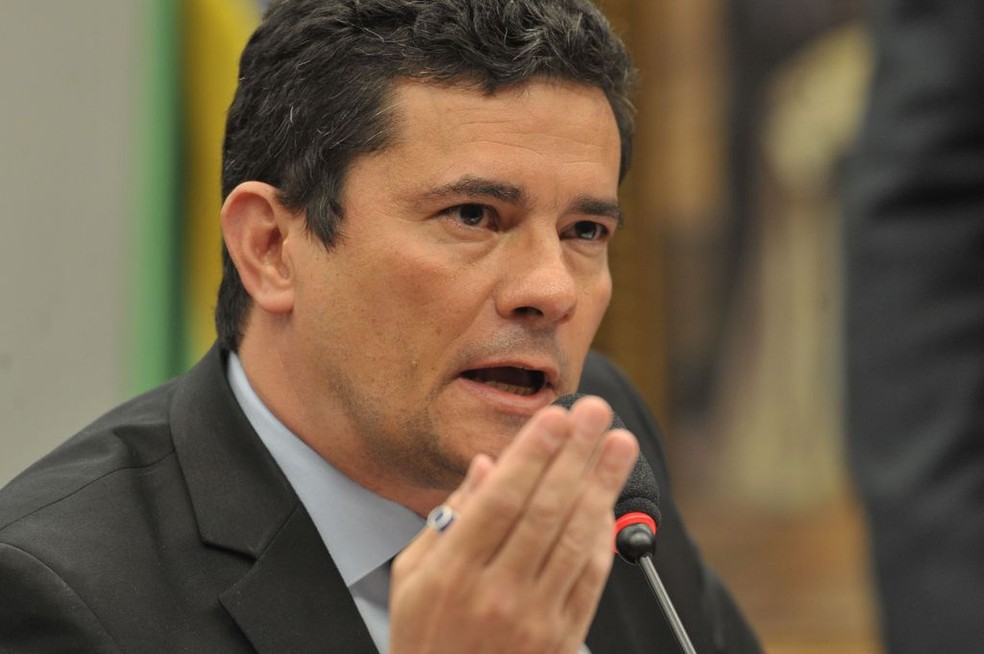 O ministro da Justiça e Segurança Pública, Sérgio Moro, durante audiência pública na Comissão de Constituição e Justiça (CCJ) da Câmara dos Deputados em julho â?? Foto: Fabio Rodrigues Pozzebom/Agência Brasil