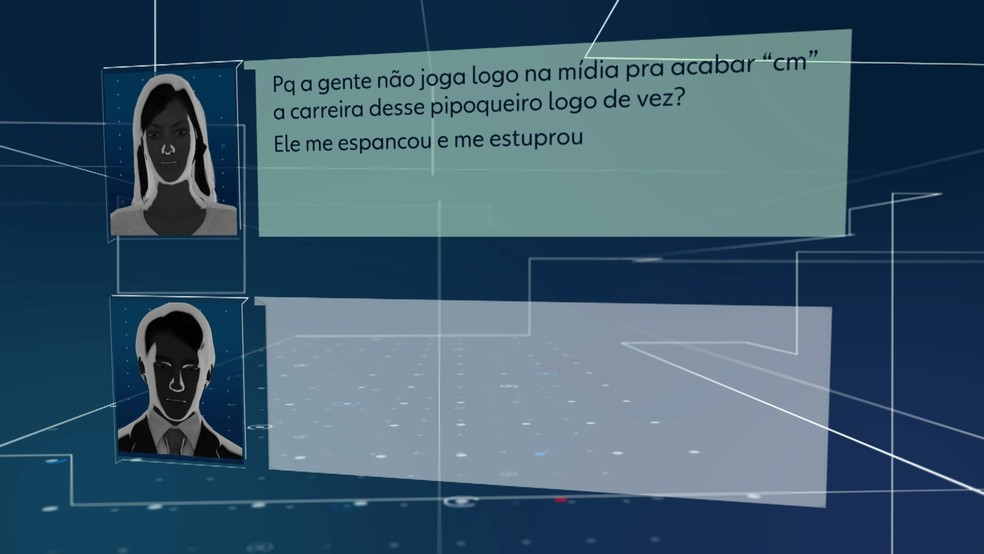 Mulher que acusa Neymar fala com advogado afirmando que jogador a espancou e estuprou â?? Foto: TV Globo/ReproduÃ§Ã£o