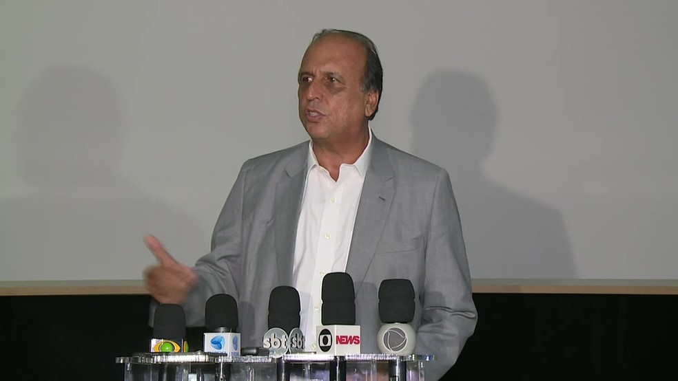 Governador Luiz Fernando Pezão assumiu em 2014 â?? Foto: Reprodução/ Tv Globo