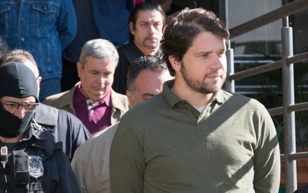 O ex-deputado Luiz Argôlo, após ser oreso na Operação Lava Jato â?? Foto: Cassiano Rosário/Futura Press/Estadão Conteúdo