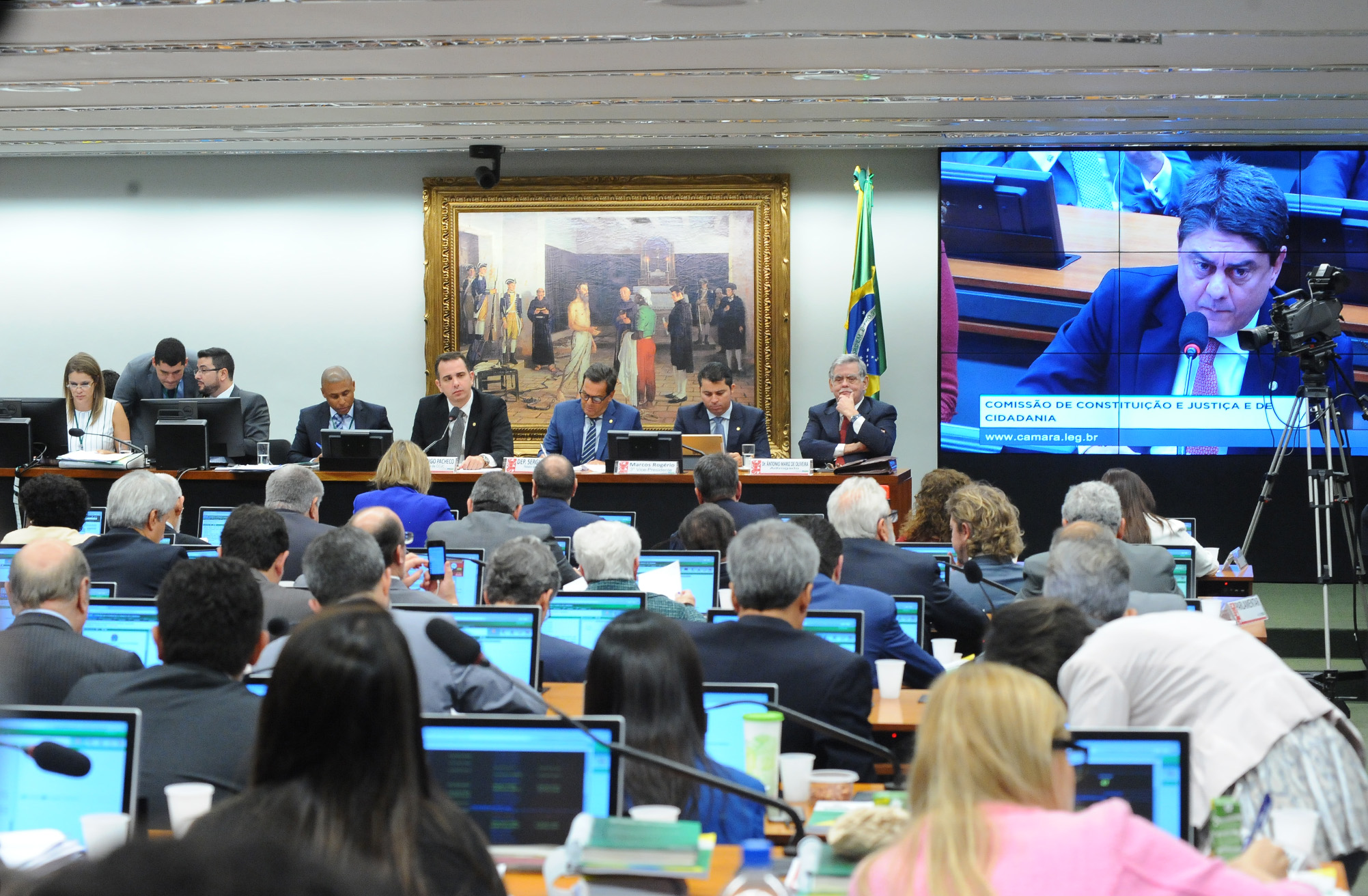 Reunião para discussão do parecer do relator da denúncia contra o presidente da República, Michel Temer