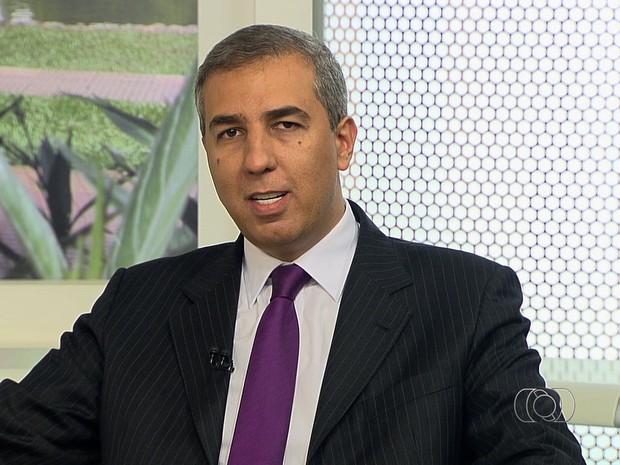 José Eliton, novo secretário de Segurança Pública de Goiás (Foto: Reprodução/TV Anhanguera)