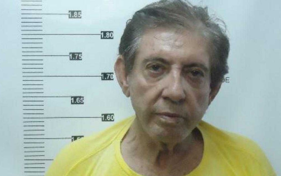 Foto de João de Deus no registro do sistema penitenciário, em Goiás â?? Foto: Reprodução/TV Anhanguera
