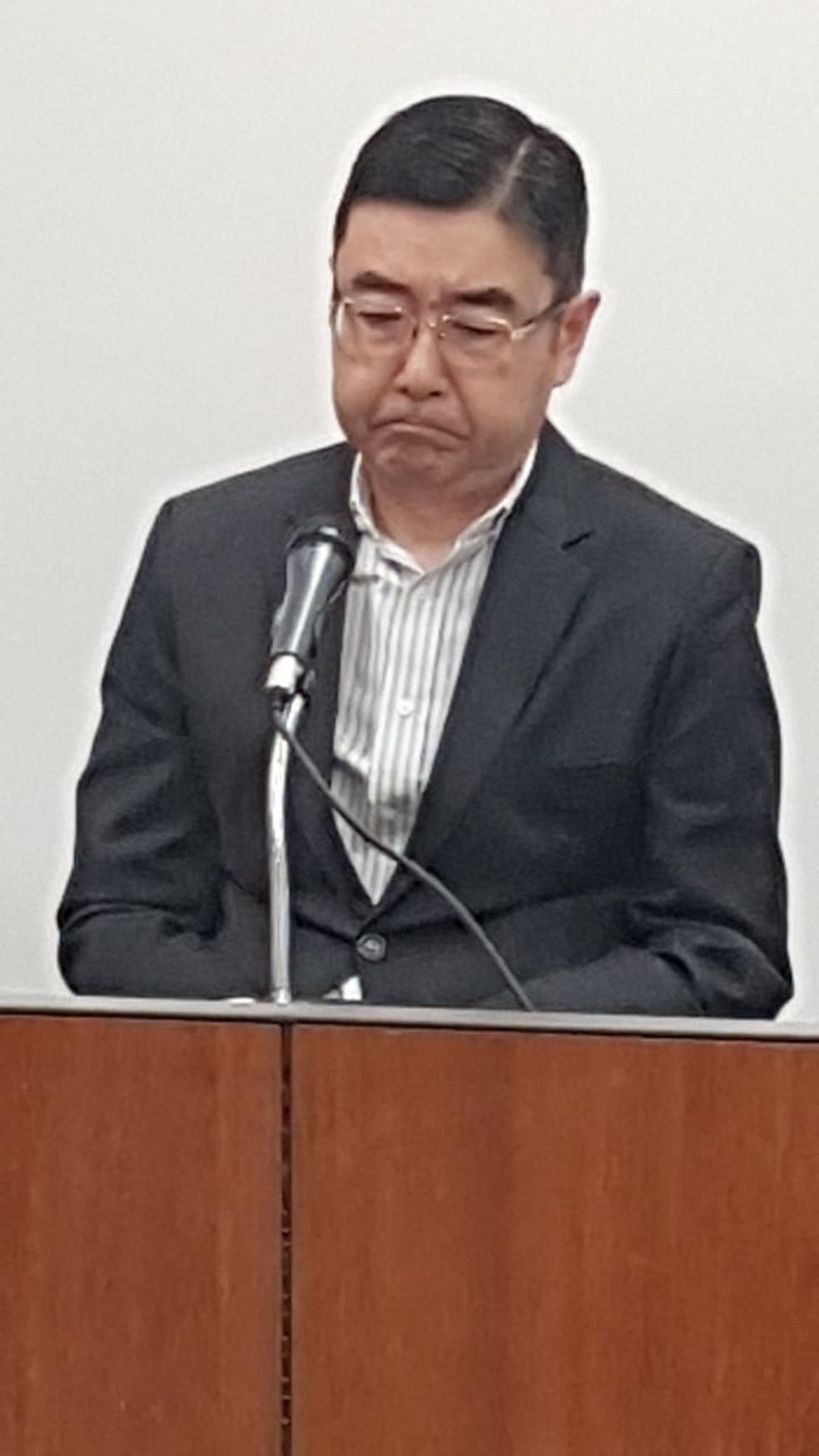 Makoto Namba fica em silêncio na CPI da ALMG que apura a tragédia em Brumadinho â?? Foto: Elton Lopes/Globo