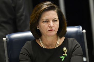 A procuradora-geral da República, Raquel Dodge, durante sessão especial do Senado para celebrar o Dia Mundial do Meio Ambiente.