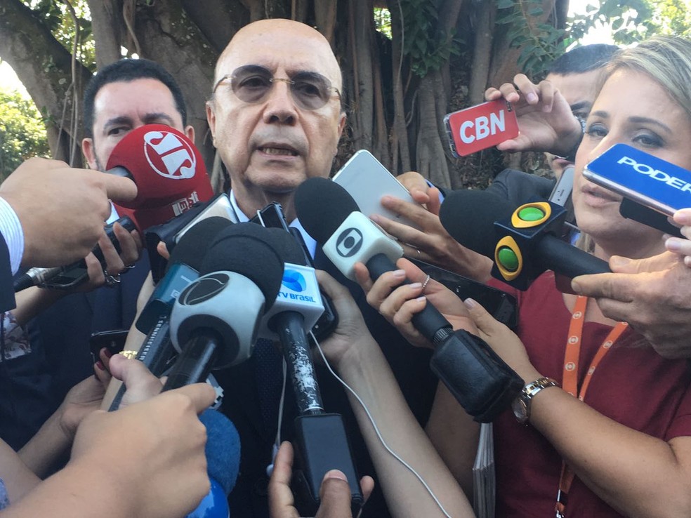 Ministro Henrique Meirelles fala sobre mudança da meta fiscal (Foto: Alessandra Modzeleski/G1)