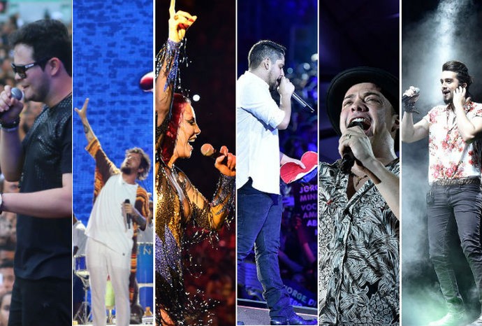 Seis atrações fecham a última noite do Festival de Verão 2016 (Foto: Arte / G1)