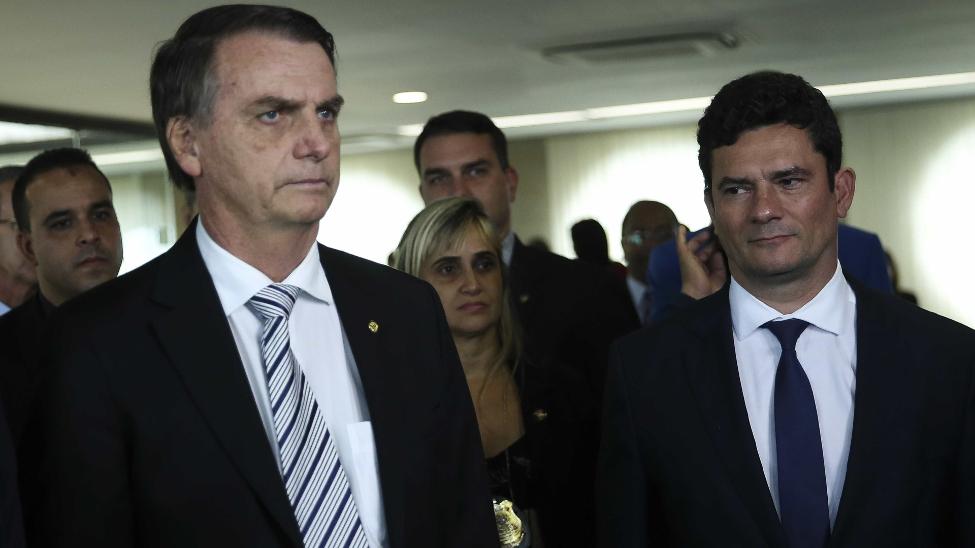 Resultado de imagem para Moro e Bolsonaro tiveram reunião no Alvorada e participam de evento