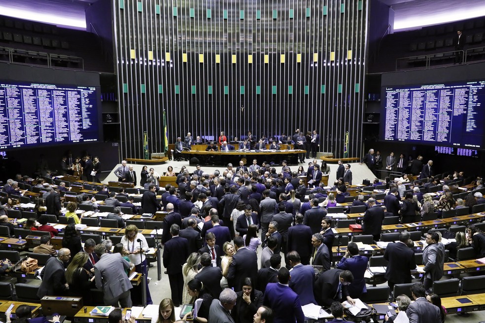 Deputados reunidos no plenário da Câmara durante a sessão desta quarta-feira (29) â?? Foto: Luis Macedo/Câmara dos Deputados