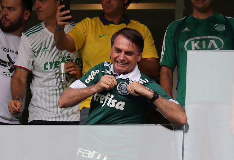 Bolsonaro, Jogo, Palmeiras REUTERS/Paulo Whitaker