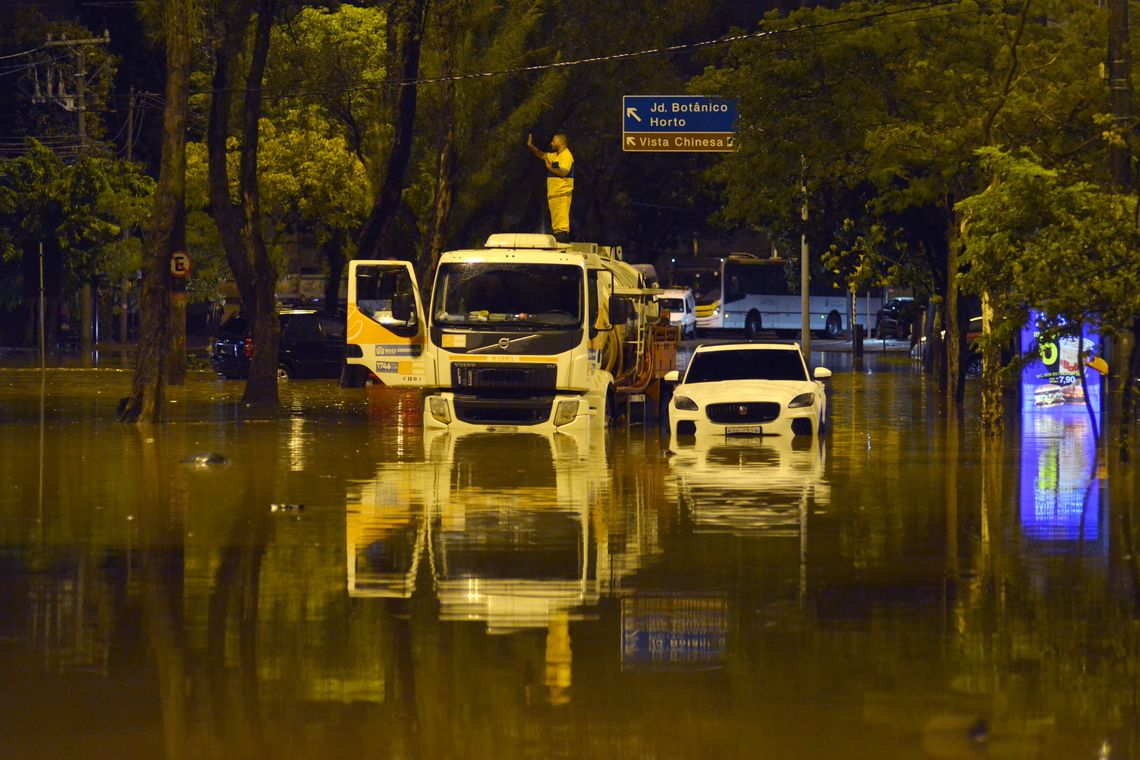 Rio de Janeiro, Chuvas, Enchentes. REUTERS/Lucas Landau