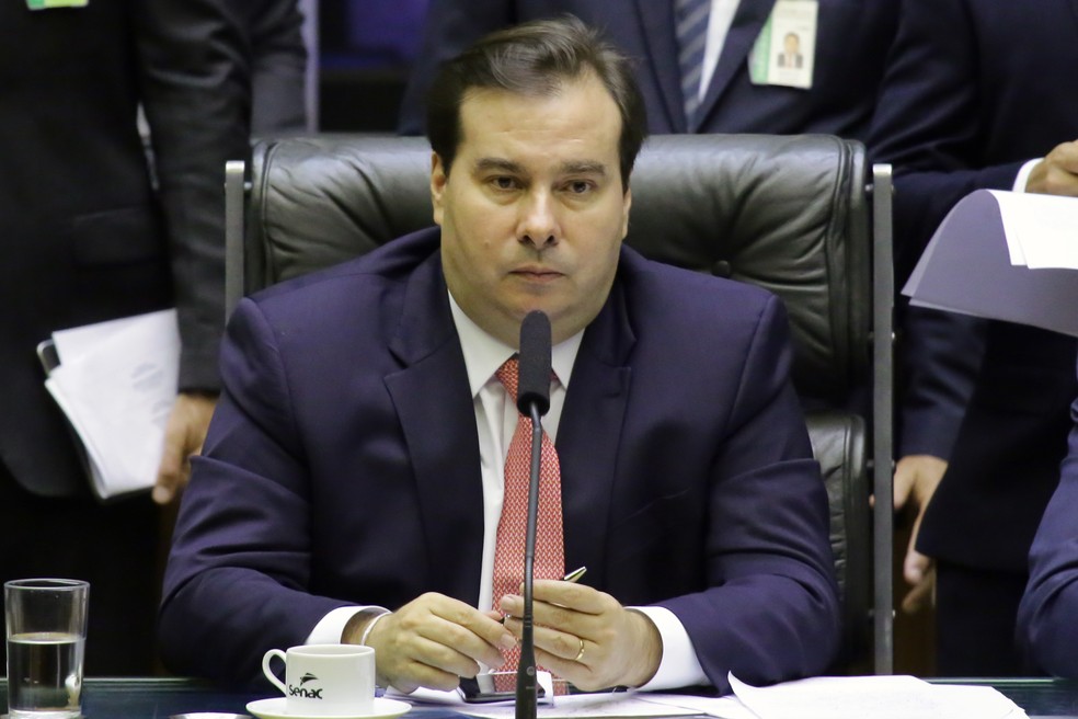 O presidente da Câmara, deputado Rodrigo Maia (DEM-RJ), durante sessão no plenário da Casa â?? Foto: Luis Macedo/Câmara dos Deputados
