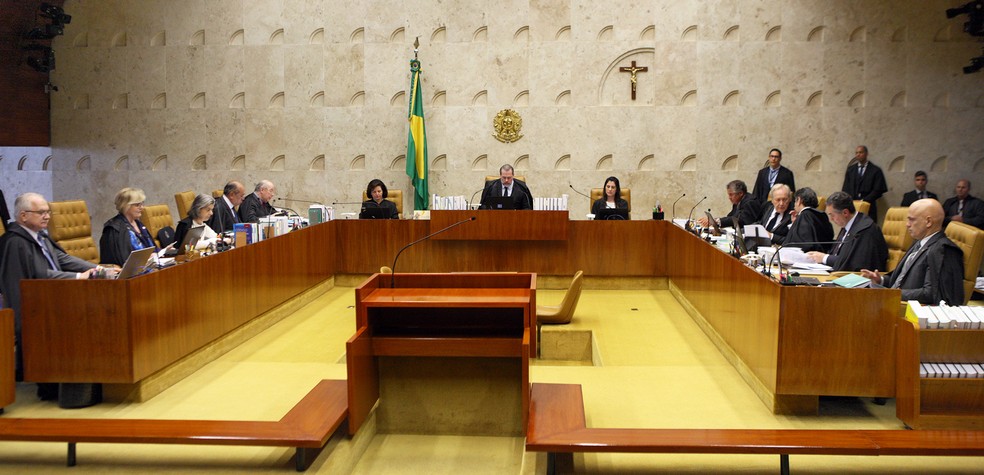 O plenário do Supremo Tribunal Federal durante sessão de julgamentos â?? Foto: Foto: Nelson Jr./SCO/STF