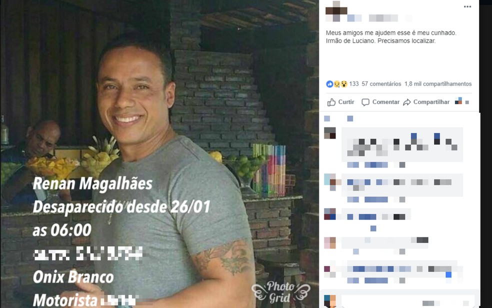 Motorista de aplicativo Ã© encontrado morto apÃ³s sair para fazer corrida em Salvador; vÃ­tima sumiu por trÃªs dias â?? Foto: ReproduÃ§Ã£o/Redes Sociais