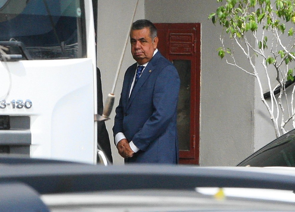 Jorge Picciani, presidente da Alerj, na sede da PolÃ­cia Federal do Rio de Janeiro, para onde foi levado em conduÃ§Ã£o coercitiva na OperaÃ§Ã£o Quinto Ouro da PF para prestar depoimento  â?? Foto: Estefan Radovicz/AgÃªncia O Dia/EstadÃ£o ConteÃºdo