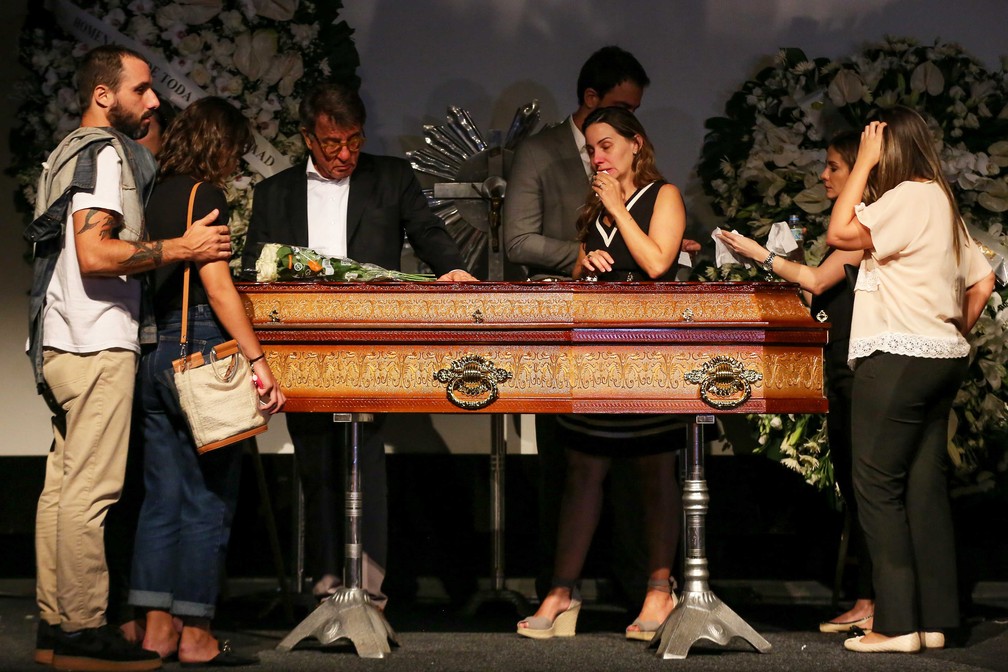 Corpo de Ricardo Boechat é velado no MIS, em São Paulo â?? Foto: Jales Valquer / Framephoto / Estadão Conteúdo