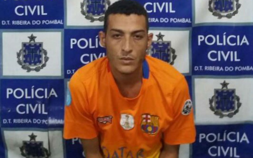 Paulo Jesus dos Santos foi preso por participar de morte dos irmãos, em Ribeira do Pombal (Foto: Divulgação/Polícia Civil)