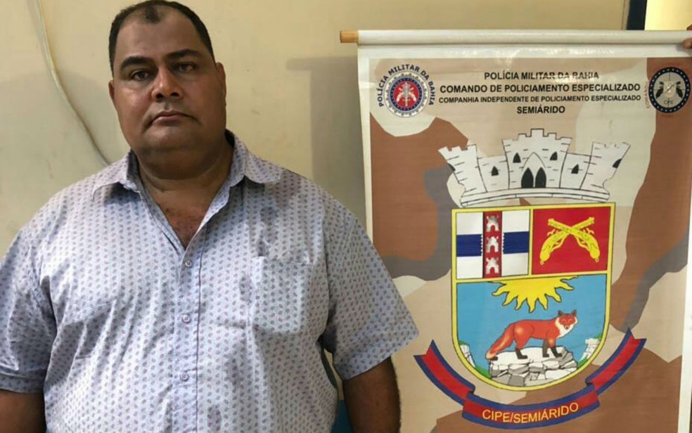 Foragido da polÃ­cia de GoiÃ¡s Ã© preso no interior da Bahia (Foto: DivulgaÃ§Ã£o/SSP-BA)